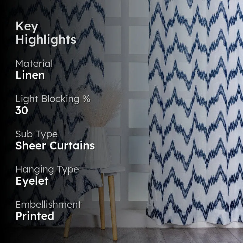 Zyvara Artform Printed Curtain - Set Of Two media 2