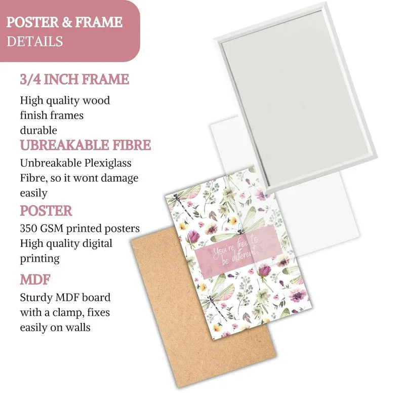 Love Script Paper Wall Painting With Frame - White media 5