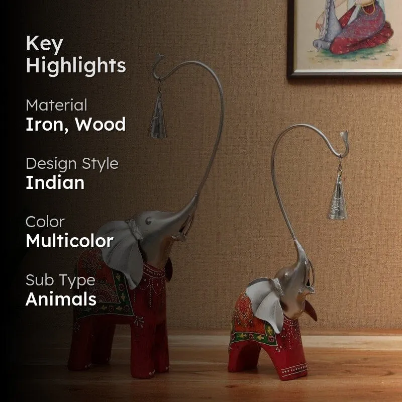 Elephant Fun Showpiece - Set Of Two media 2