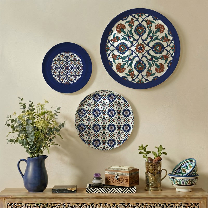 Jaipur Charm Metal Wall Plates - Set of Three