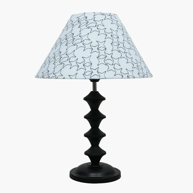 Danica Bobble Fabric Table Lamp - White,Black media 3