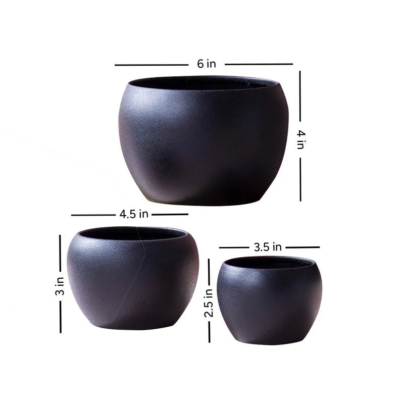 LeafNest Mild Steel Planter (Blue) - Set Of Three media 9