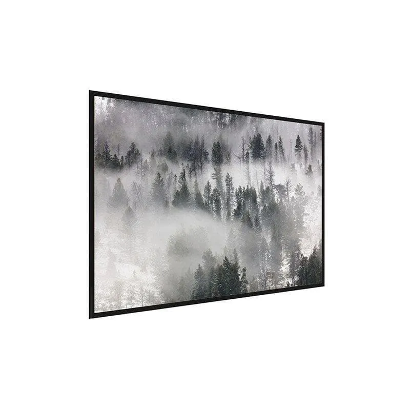 Fog Rolling Wall Painting - Black Frame media 3