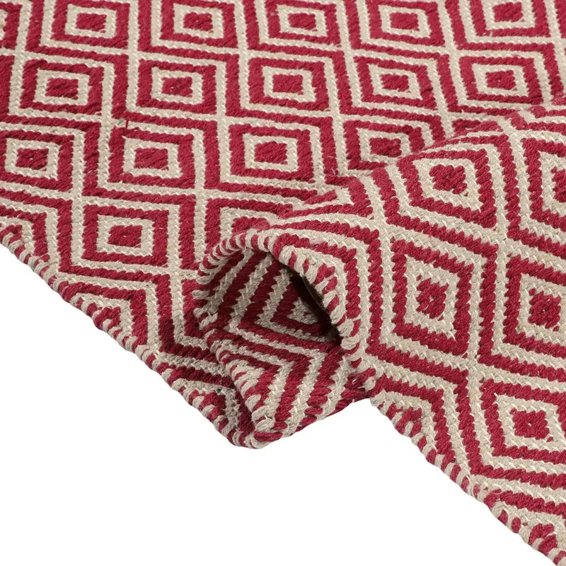 Earthica Cotton Runner Rug - Red media 5