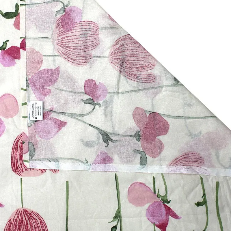 Prisha Floral Cotton Bedsheet (Blue,Pink) - 110 TC media 6