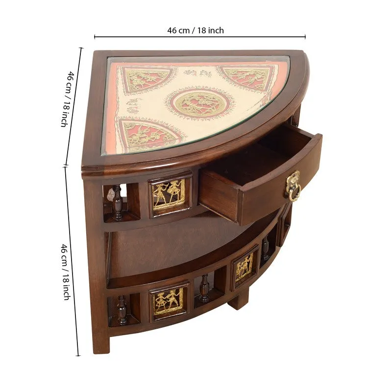 Quadro Teak Wood Side Table media 6