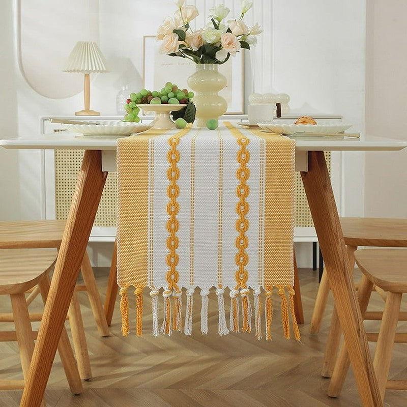 Nordic Charm Cotton Table Runner