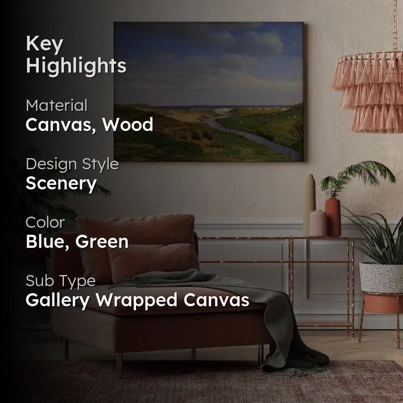 The Valley Canvas Wall Painting - Gallery Wrap media 2