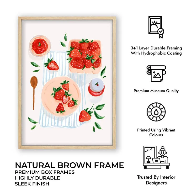 Berry Fusion Archival Canvas Wall Art - Brown media 12