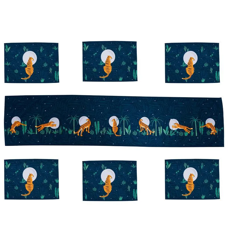 Lunar Wilderness Table Runner & Placemat - Seven Piece Set media 3