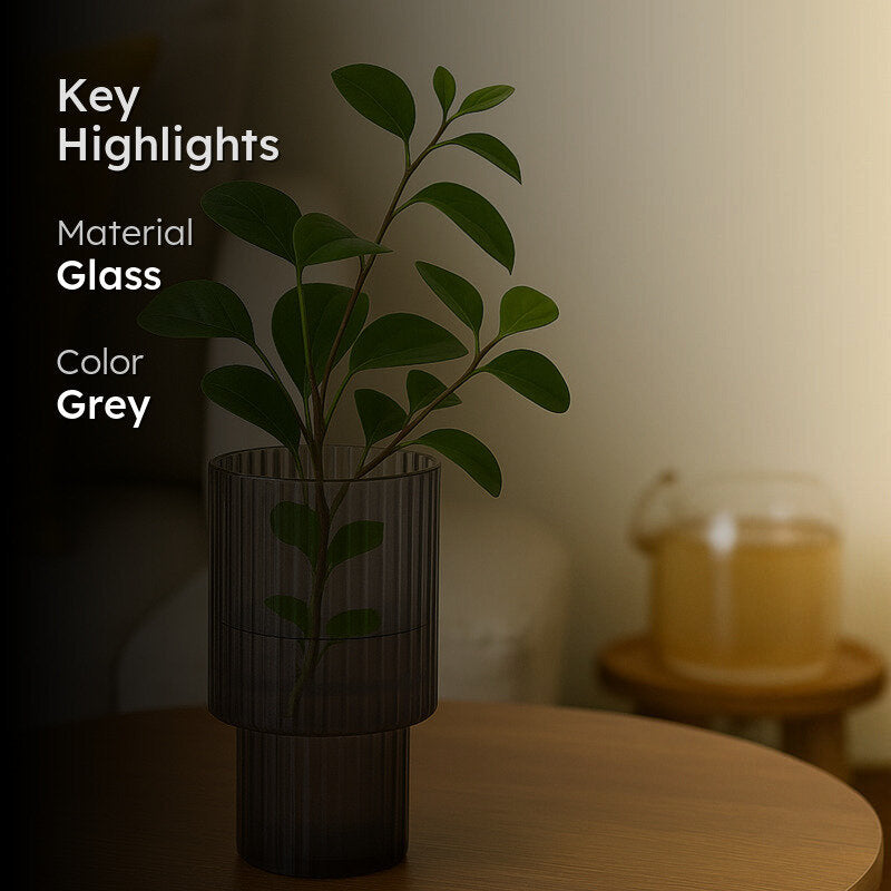 Stria Form Vase - Grey media 2