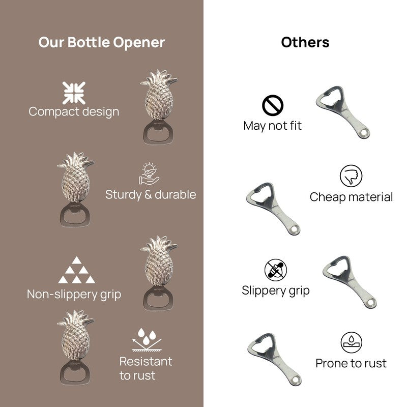 Tropical Twist Stainless Steel Bottle Opener - Silver media 7