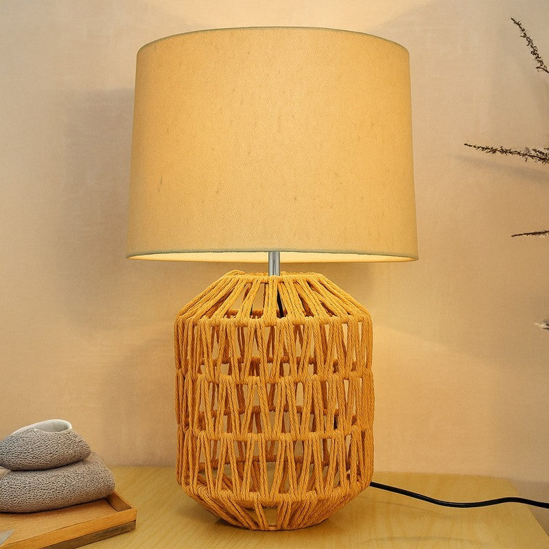 PulseGlow LED Bedside Lamp - Beige