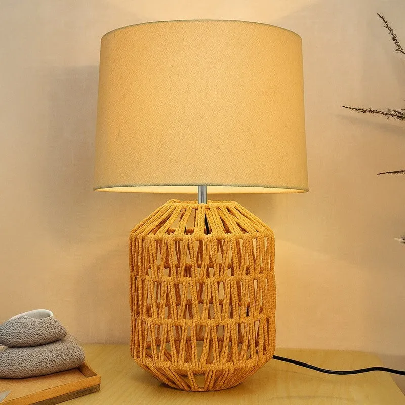 PulseGlow LED Bedside Lamp - Beige media 1