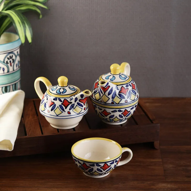 Ruhani Stackable Tea Cup & Pot (120 mL/250 mL) - Four Piece Set media 3