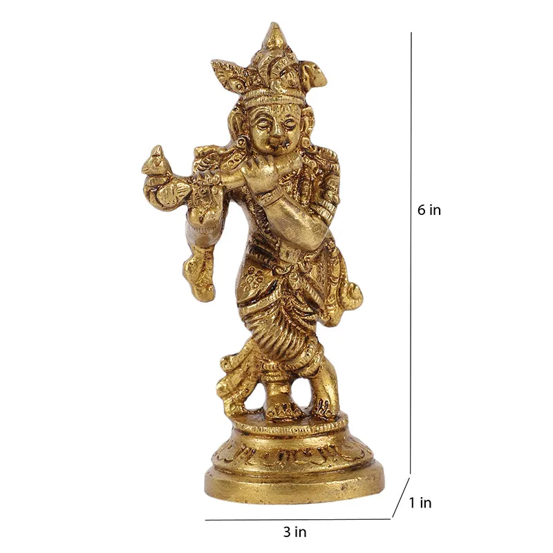 Shri Venugopala Swami Brass Idol media 7