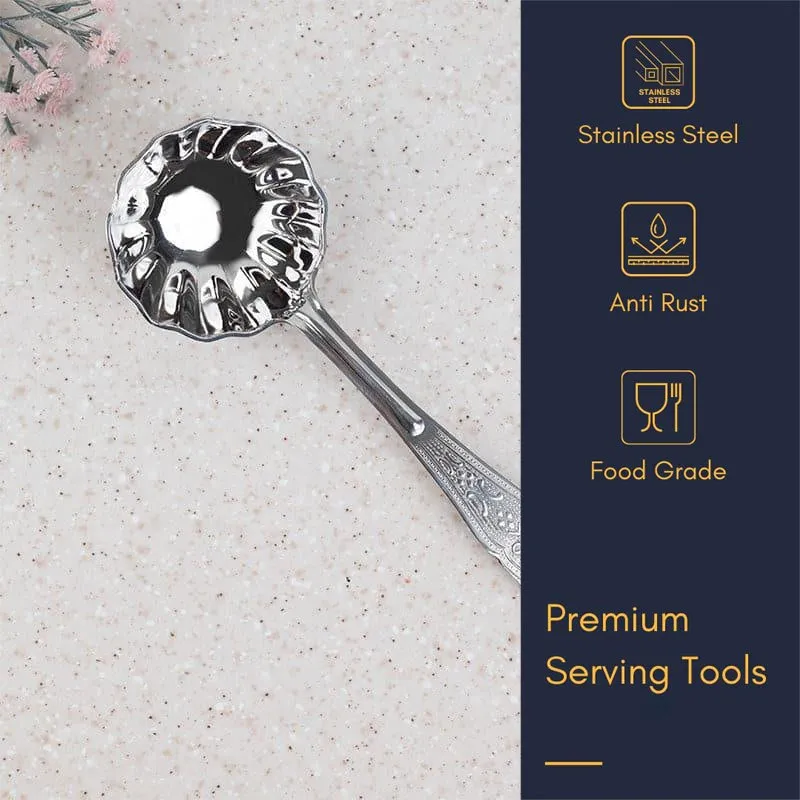 Premium Nijo Stainless Steel Kitchen Ladle - Dishwasher Safe media 9
