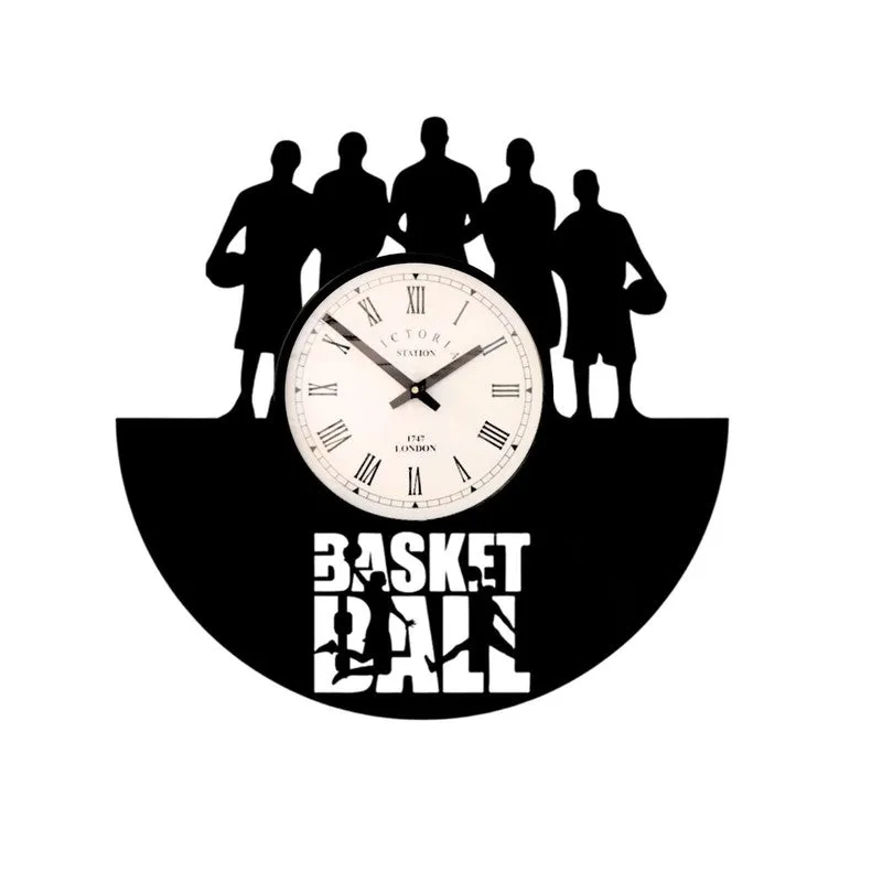 Basket Ball Steel Analog Wall Clock media 4