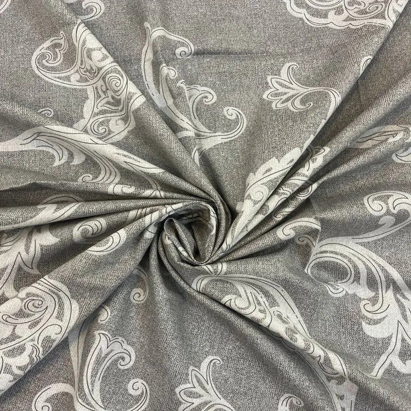 Aangan Kala Cotton Bedsheets (Grey) - 400 TC media 7