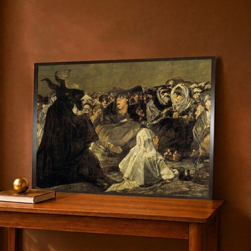 Witches Sabbath (Black Painting) 1819 - 23 Canvas Wall Painting - 18 x 12 Inches