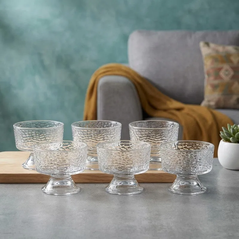 Glass Dessert Bowls (145 mL Each) - Set Of Six media 1