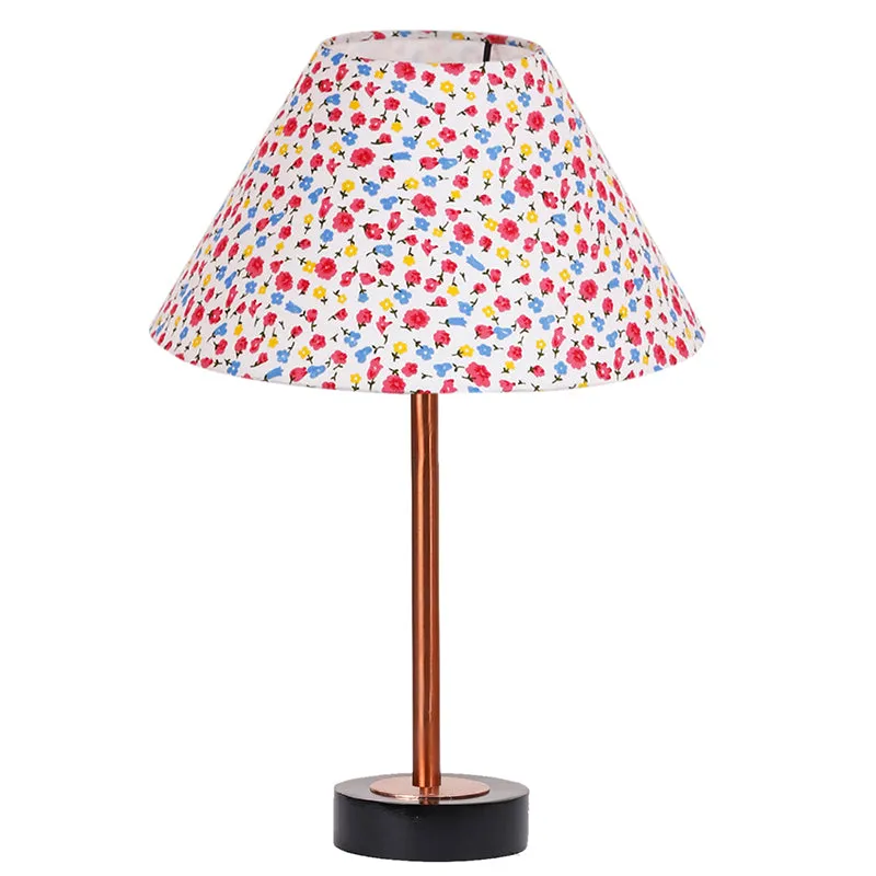 Fleura Conical Wooden Table Lamp - Multicolor media 4