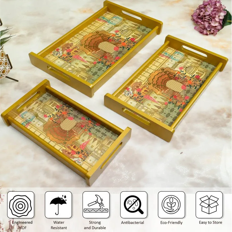Yuvin Wooden Serving Tray - Set Of Three media 8