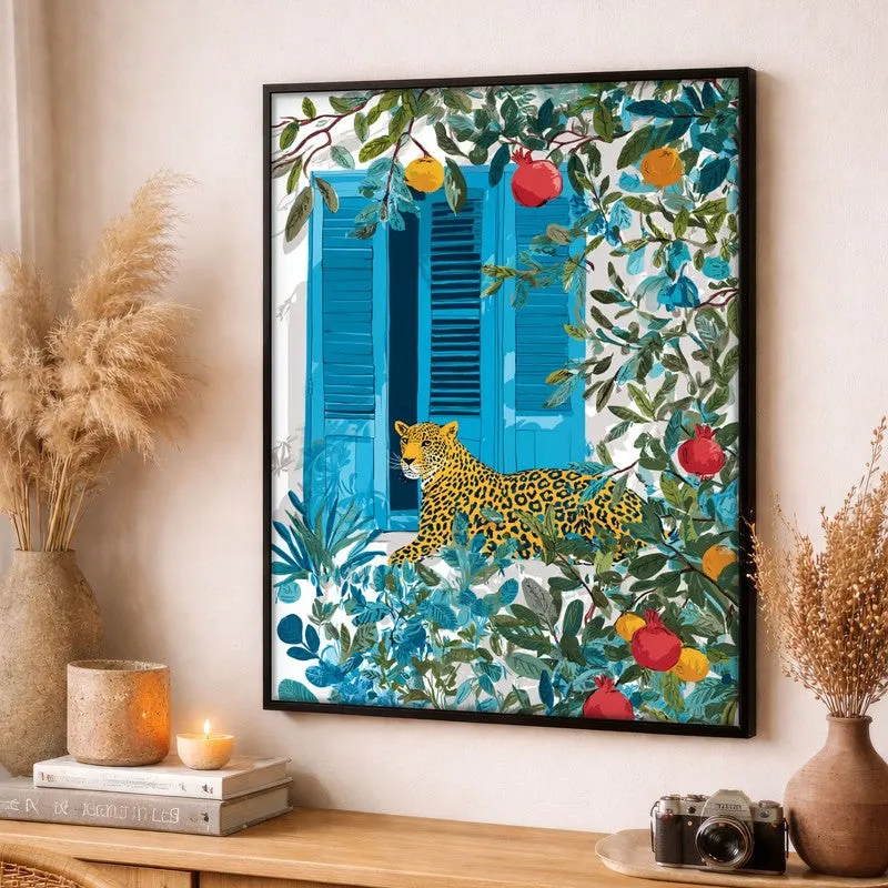 Elegant Spots Canvas Wall Painting - Black Frame media 3