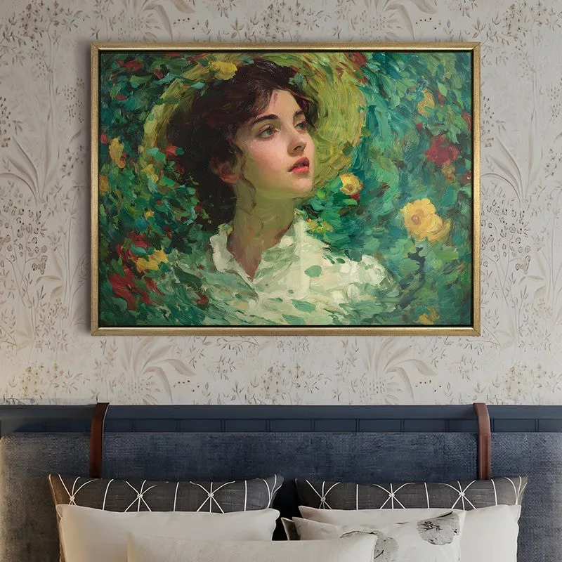 Floral Vortex Canvas Wall Painting With Frame media 5