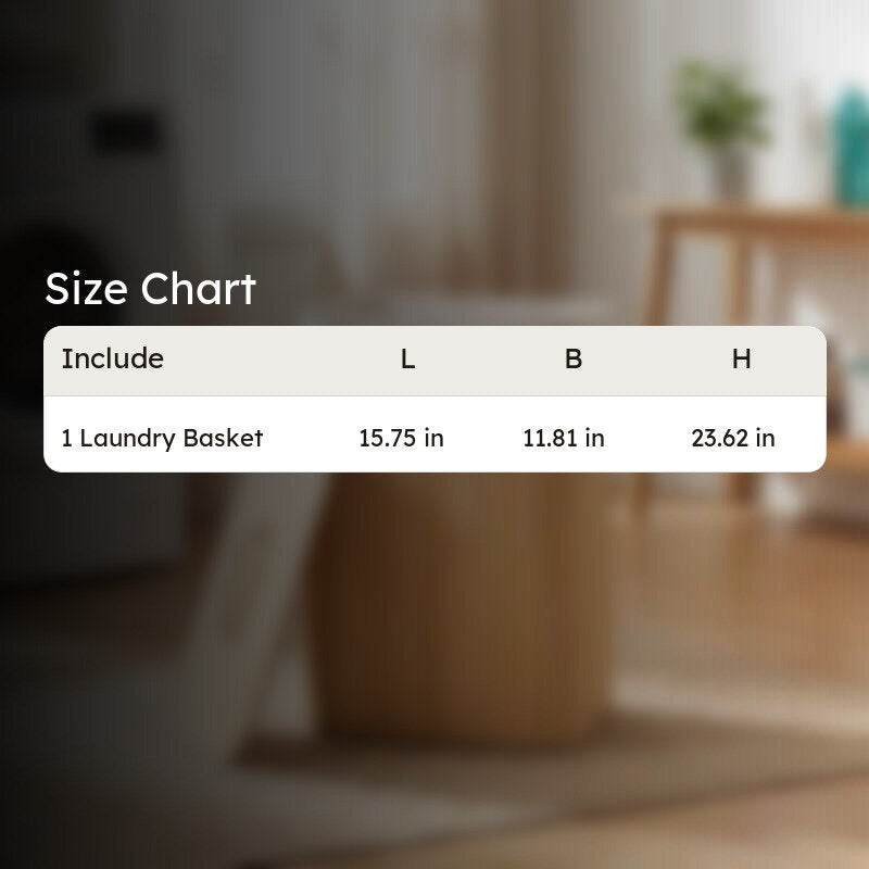 Rioware Slim Laundry Basket - Brown media 9