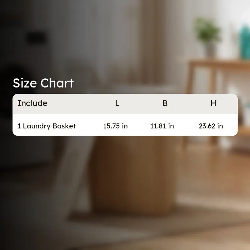 Rioware Slim Laundry Basket - Brown media 9