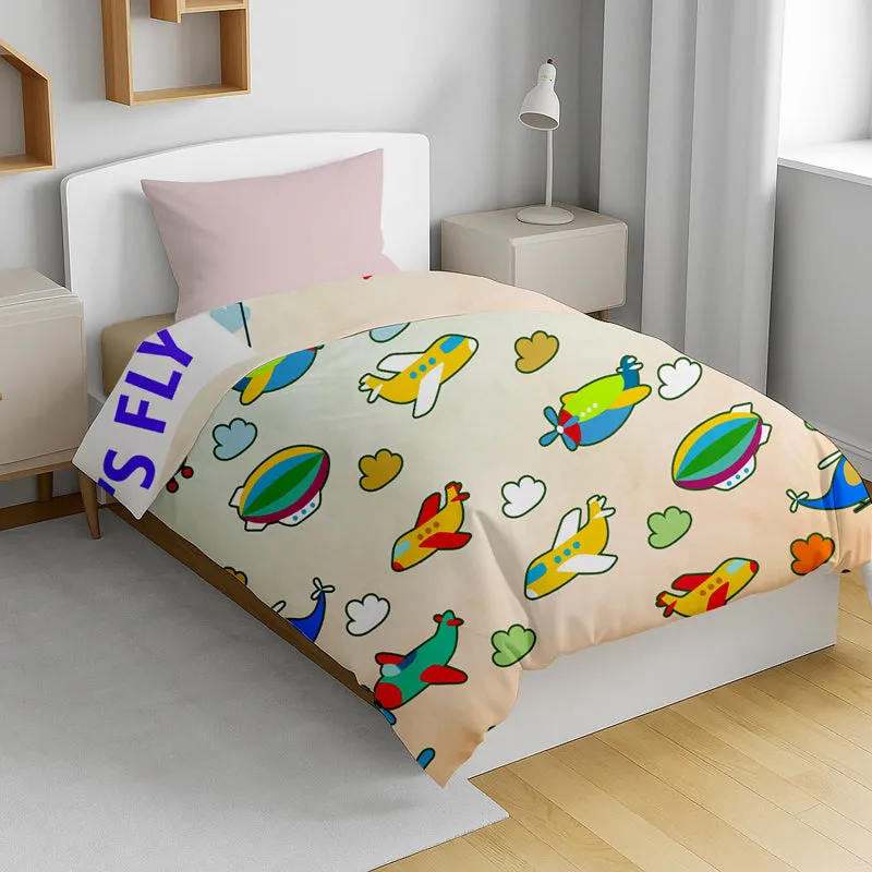 Air Plane PolyCotton Quilt - 150 GSM media 1