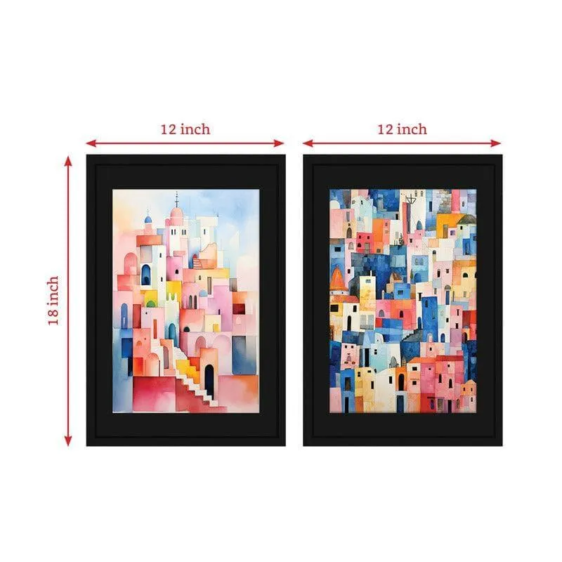 The City Plaza Wall Art - Set Of Two media 5