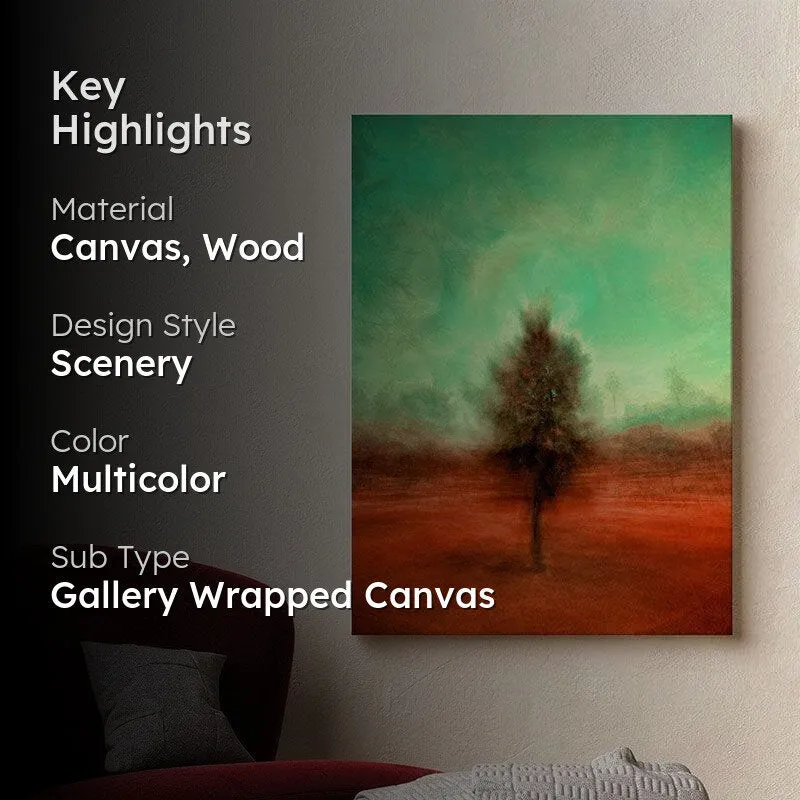 Tree Life Abstract Canvas Wall Painting - Gallery Wrap media 2
