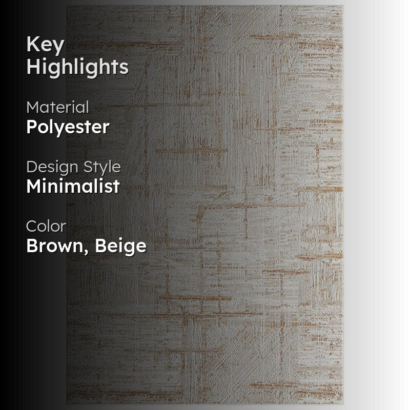 Amita Abstract Carpet - Brown media 2