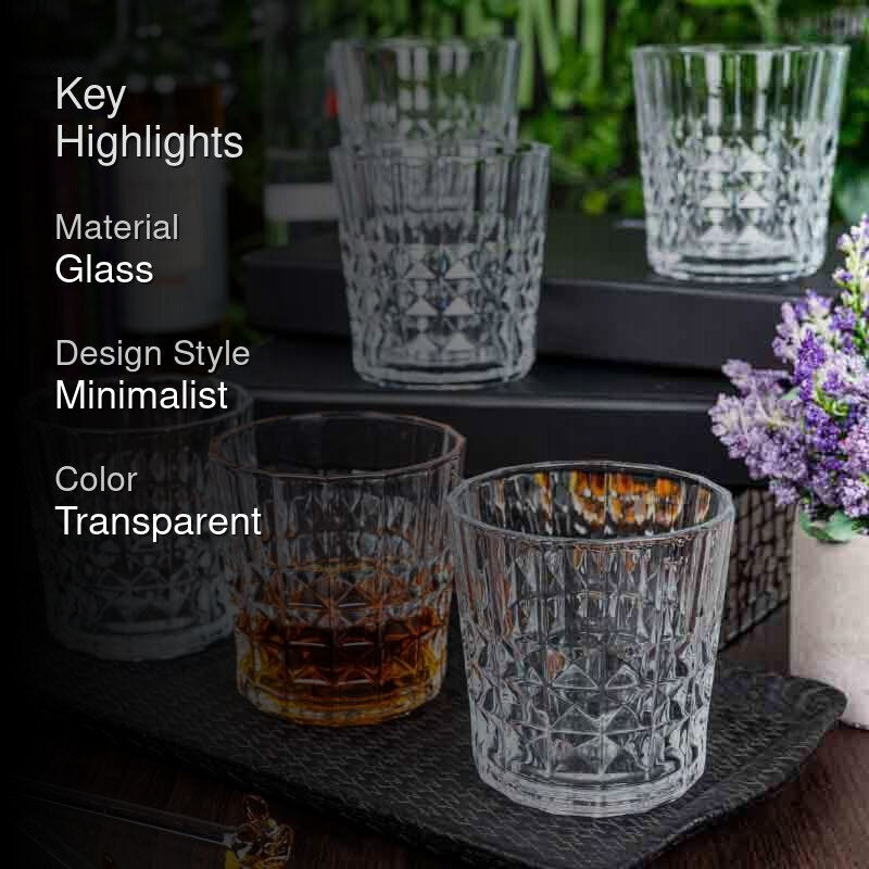 Mefee Old Fashioned Glasses (310 ml ) - Set of Six media 2