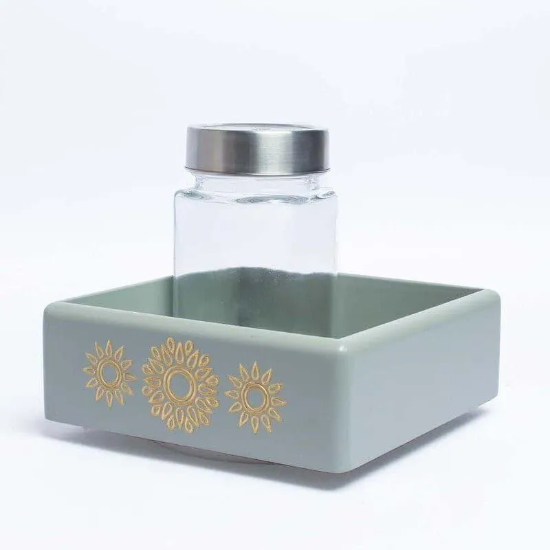 Igna Mandala MDF Rotating Jar Tray media 4