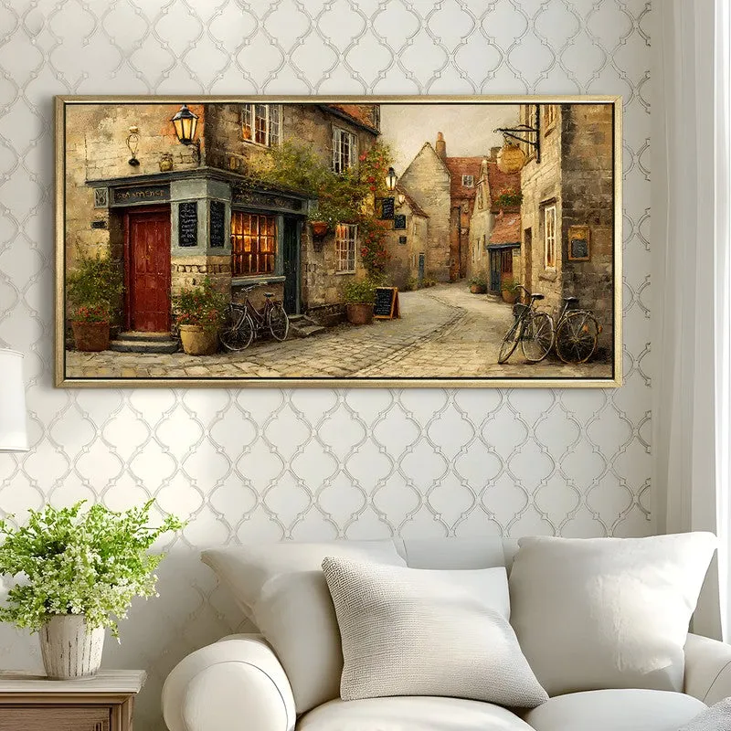 European Vintage Lane Cottage Wall Art media 3