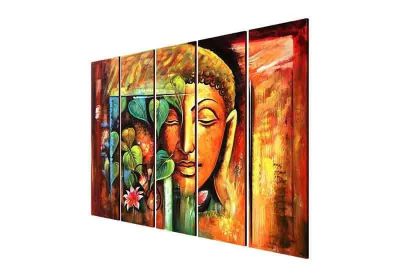 Lord Gautam Buddha Wall Art - Five Piece Set media 6