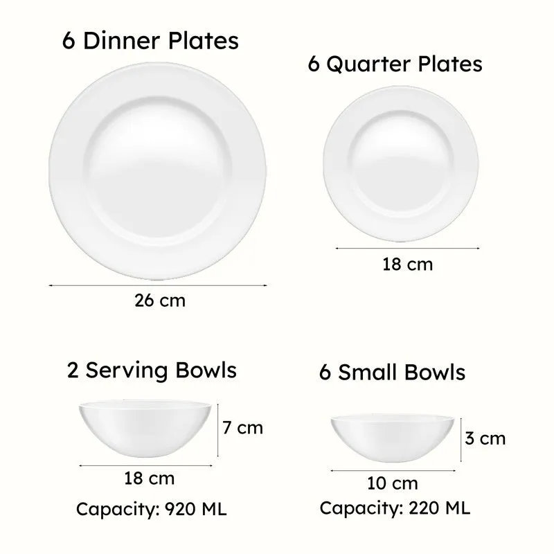 Indigo Ripple Ceramic Dinner Set - 20 Piece Set media 9