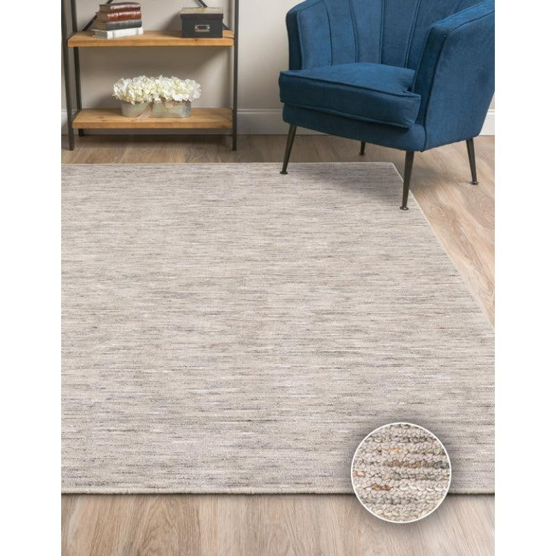 Heritage Hand Loomed Wool Rug - Cream & Grey media 3