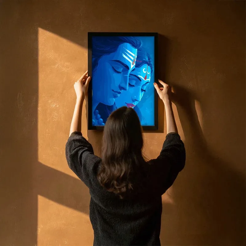 Lord Shiva & Parvati Devotional Archival Paper Wall Art media 6