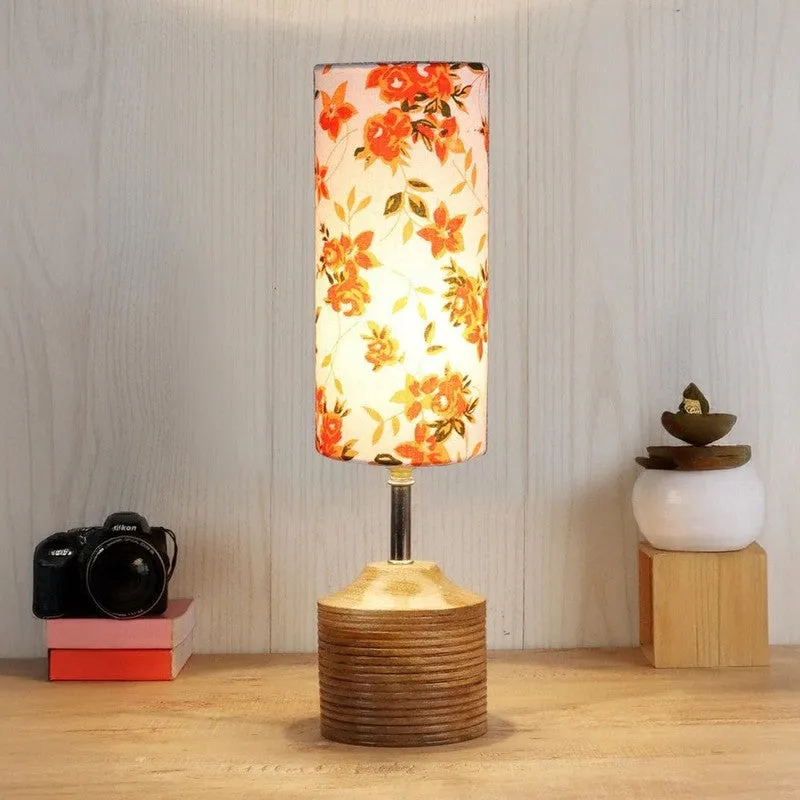 Floral Salad Fabric Table Lamp - Multicolor media 1