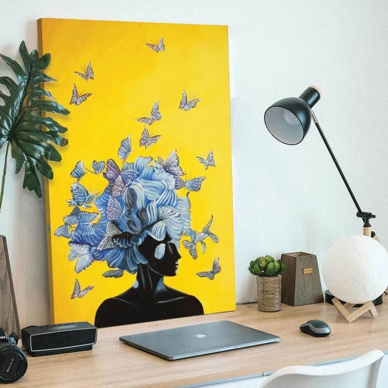 Butterfly Feminine Canvas Wall Painting media 3