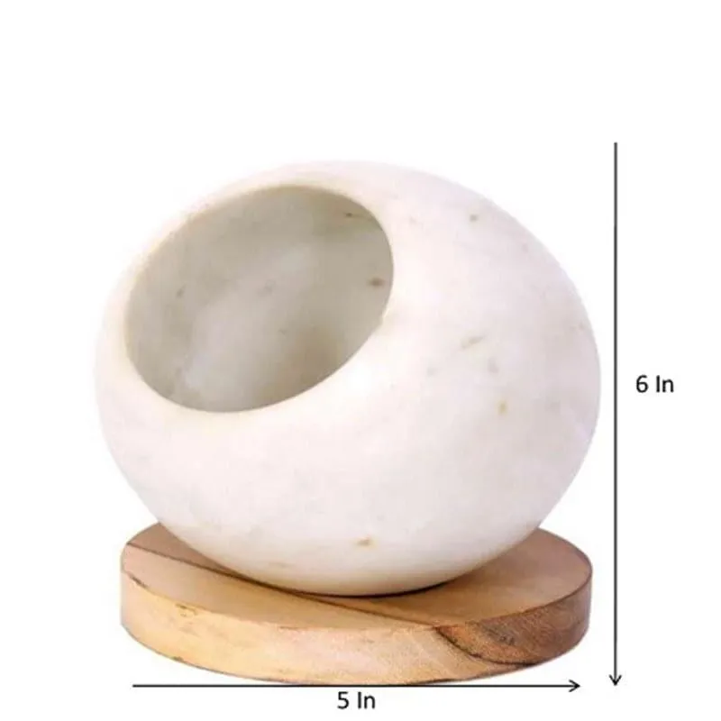 Plant Buddy Ball Hand Crafted Marble Planter media 5