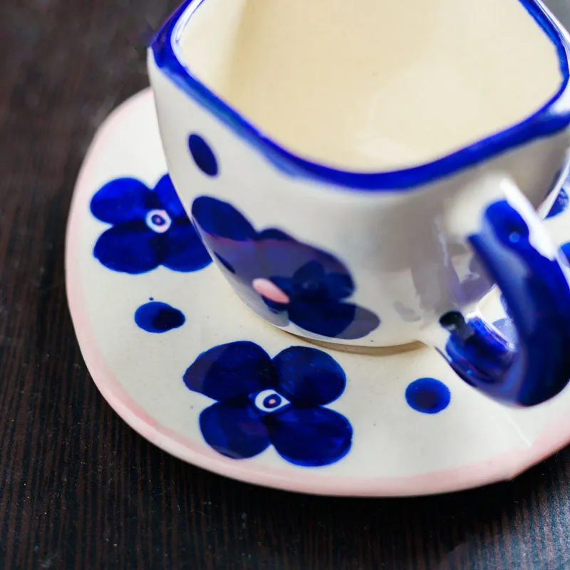 Sip Of Spring Cup & Saucer (200 mL Each) - Set of Four media 11