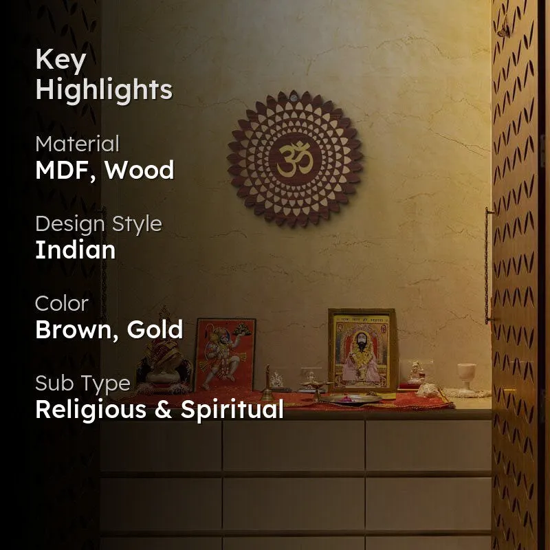 Om Shanti Wooden Wall Accent media 2