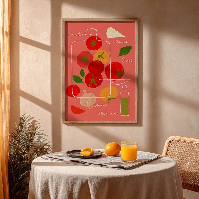 Chopped Splash Archival Canvas Wall Art - Brown media 4