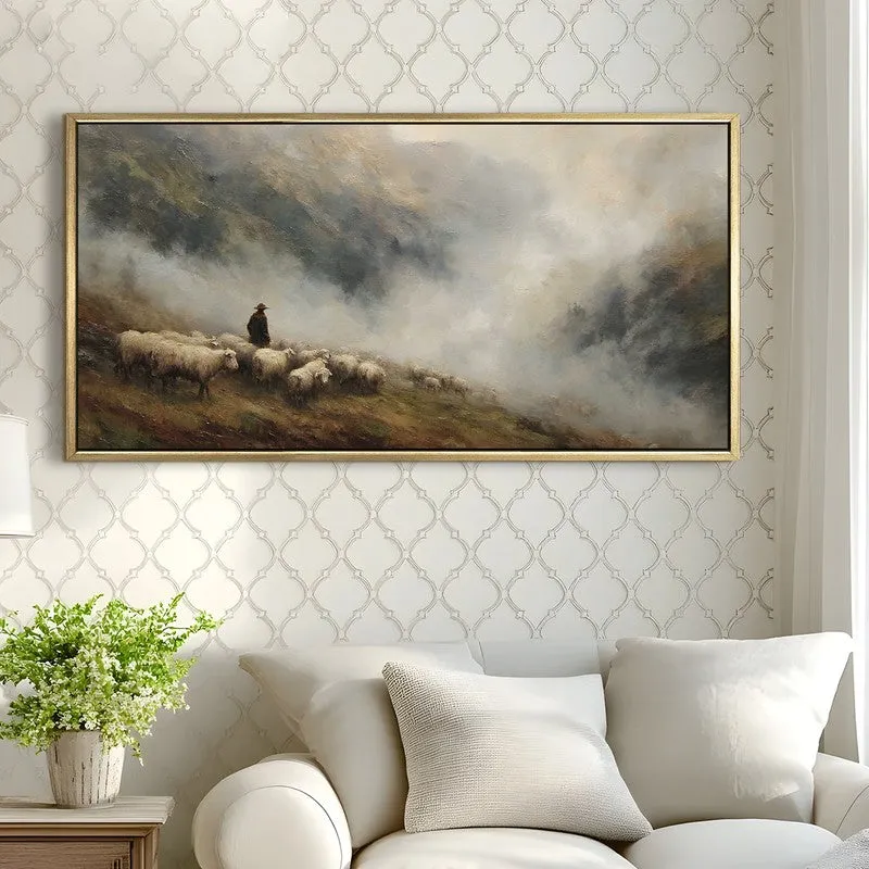 Fogbound Canvas Wall Painting With Frame media 4