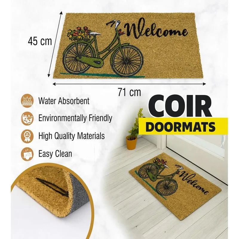 Cycle Bloom Coir Door Mats - Brown media 10